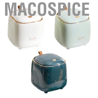 Macospice Push Type Desktop Trash Bin with Lid Fashionable Double Layer Large Opening Garbage Container for Living Room