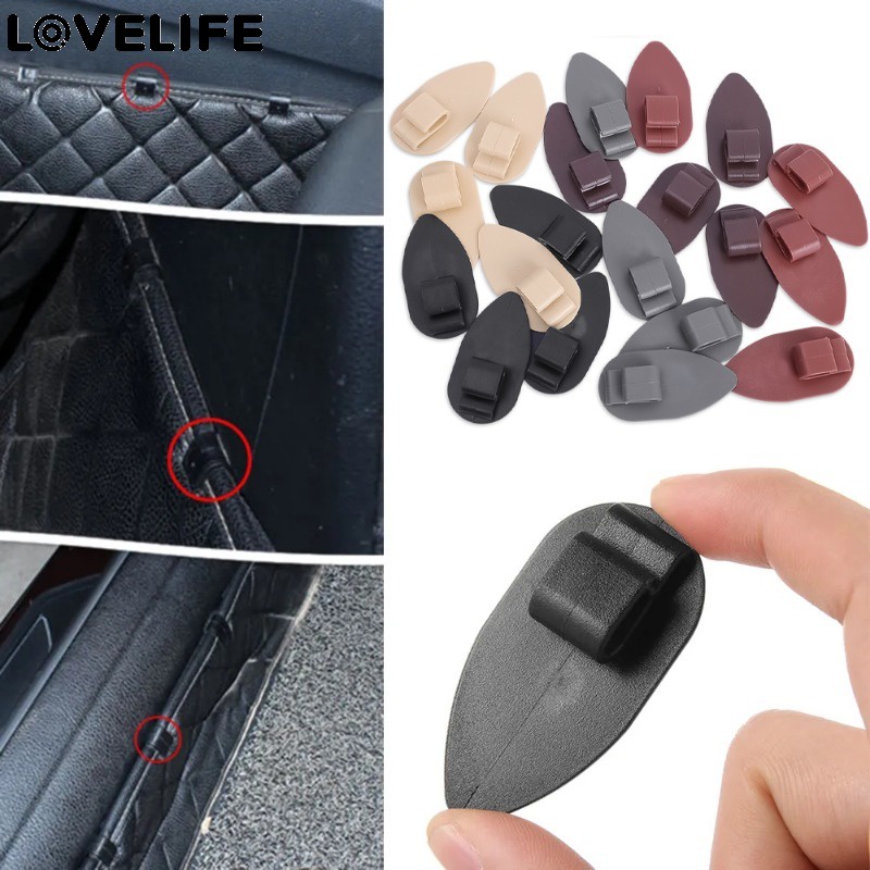 [ใหม่] Punch Free Hook Fastener / Foot Pad Anti-Slip Clamps Retainer / อุปกรณ์ตกแต่งภายในรถยนต์ / คลิปยึดเสื่อเท้ารถ / ที่วางพรมอัตโนมัติที่ใช้งานได้จริง Grip