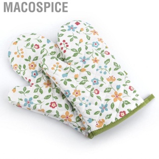 Macospice Microwave   1 Pair Comfortable Flower Grass Pattern Oven for Cooking