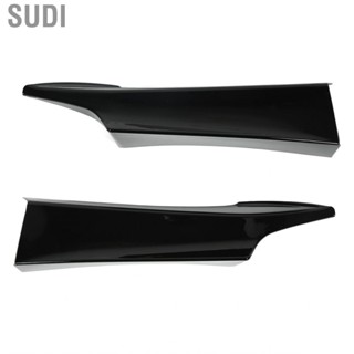 Sudi Front Bumper Splitter Lip Kit  Glossy Black Easy To Install for Car