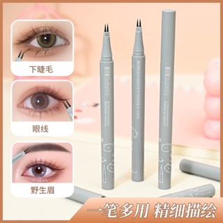 Bobeini Delicate Pioneer ปากกาอายไลเนอร์ แบบน้ํา สองกรงเล็บ ขนตาล่าง ลิควิดอายไลเนอร์ ปากกา ผ้าไหม ละเอียดพิเศษ