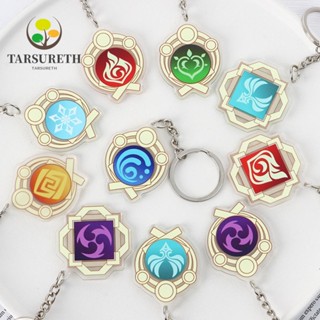 Tarsureth พวงกุญแจ จี้รูปอนิเมะ Mondstadt Liyue Gods Eye Element สําหรับตกแต่งบ้าน