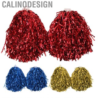 Calinodesign Cheerleading Pom Poms  Enthusiastic 2PCS Double End Cheering Reusable for Basketball Cheer