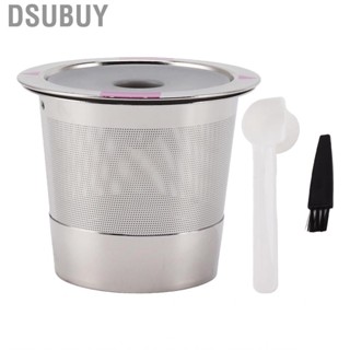 Dsubuy Coffee Filter Pod W/ Brush Refillable Single Hole Stainless Steel US