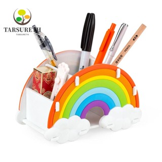 Tarsureth กล่องดินสอ ซิลิโคน สีรุ้ง หลายช่อง สะดวกสบาย สําหรับบ้าน