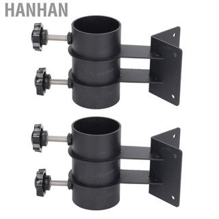 Hanhan 2 Pcs Patio Umbrella Side Holder Steel Parasol Clamp Mount Fixed