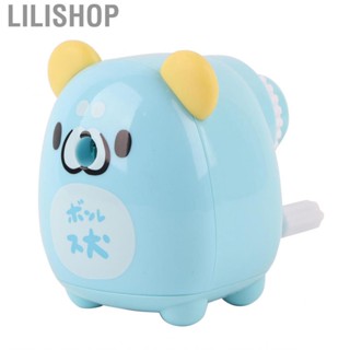 Lilishop Manual Pencil Sharpener Single Hole Blue  Shape Stationery School Supplies