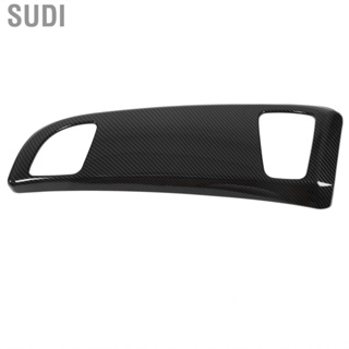 Sudi Copilot Dashboard Panel Trim Air Outlet Cover Carbon Fiber Style Wear Resistant ABS for LHD Car