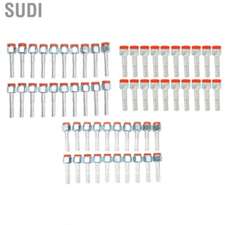 Sudi Refrigerant Hose Barb Connectors High Strength Straight Aluminum AC Fitting Rustproof for Cars Trucks