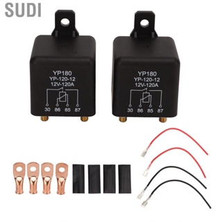 Sudi 120A Relay Switch 4 Pin Car Starter 2 Sets for ATV