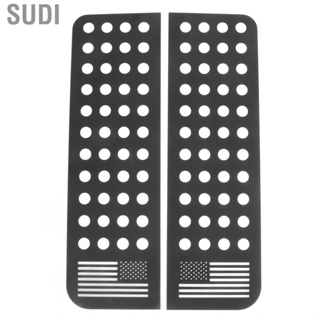 Sudi Rear Door Window Panel Trim Aluminium Alloy Decals Rust Proof High Strength for Car