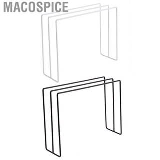 Macospice Kitchen Countertop Dishcloth Hanger  Three Rows Drying Rack Textured Painting Stable Iron for Home