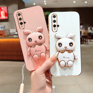 เคส Huawei Nova 5T 7i 3i Y90 Y9s Y7 Pro Y9 Prime 2019 Y6P Y7A ฝาครอบ พร้อมตัวยึดสามมิติ แบบพับได้ เคสโทรศัพท์ ซิลิโคนนุ่ม