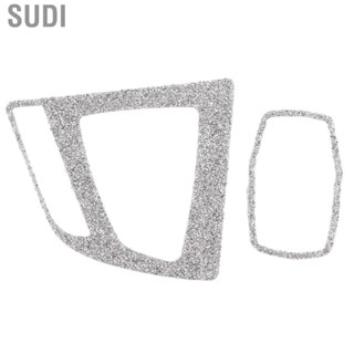 Sudi Gear Shift Panel Trim Easy Installation Bling Rhinestones Multimedia Knob Cover Self Adhesive for F30 F31 F32 F33 F34 LHD