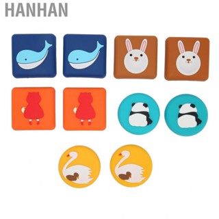 Hanhan 10pcs Wall Protector Door Stop Noise Mitigation Cartoon Soft Rubber Stopper