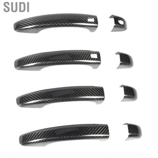 Sudi Exterior Door Handle Cover Car Protector Carbon Fiber Durable  Scratch for