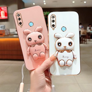 เคส Huawei Y9 Prime Y6P Y7A Y8P Y9 Y7 Y6 Pro 2019 Nova 9 7 6 SE 8i 7i 5i เคสโทรศัพท์ ซิลิโคนนิ่ม แบบพับได้ พร้อมขาตั้ง สามมิติ