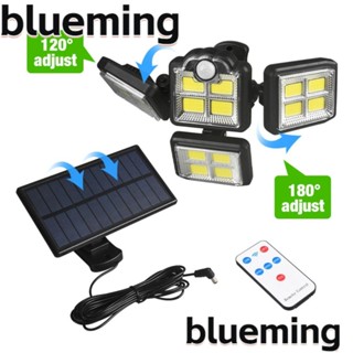 Blueming2 โคมไฟติดผนัง พลังงานแสงอาทิตย์ COB 4 โหมด 198 LED 5V 3 โหมด