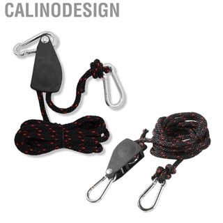 Calinodesign Pulley  Portable Toggle Design Long Nylon Rope Stainless Steel Roller for Tent