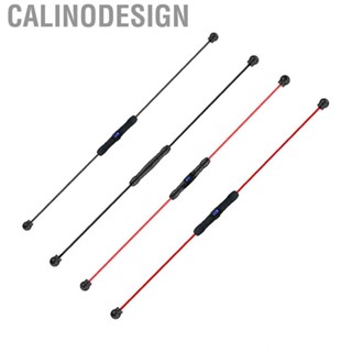 Calinodesign Elastic Fitness Bar  Glass Fiber Ergonomic Handle Safe Durable Exercise for Gym