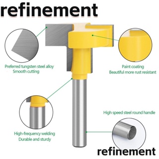 Refinement ดอกกัดมิลลิ่ง ตัดแต่งช่องตัว T|ดอกกัด ขอบตรง ทนทาน 6 มม. 6.35 มม. สําหรับแกะสลัก|งานไม้