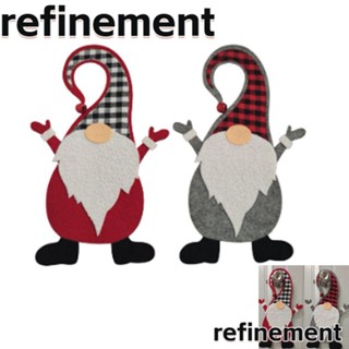 Refinement ป้ายแขวนมือจับประตู ลายคริสต์มาส สําหรับตกแต่งห้อง โรงแรม