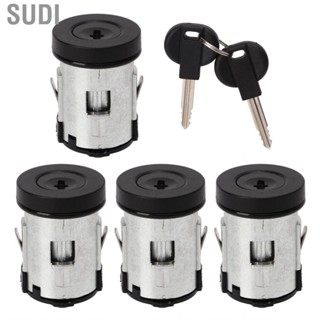 Sudi Car Door Lock Cylinder Set 9926.Q7  Wearproof Smooth Operation Metal Alloy Direct Replacement for Auto