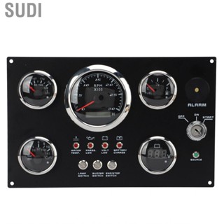 Sudi Digital Gauge Cluster Engine RPM Fuel Level Oil Pressure Water Temp Voltage Meter Mulitple Switches IP67  Timely Alarm