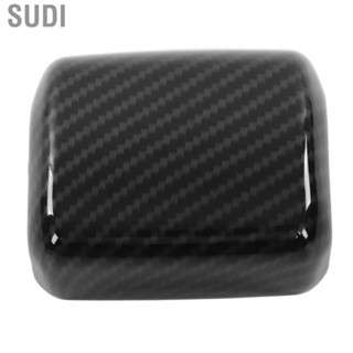 Sudi Shifter Head Trim Carbon Fiber Style Gear Shift Knob Cover ABS for Cars