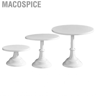 Macospice Metal Cake Stand  Durable European Style Round Fine Workmanship Rack for Parties