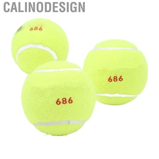 Calinodesign 3Pcs Training Tennis Balls 2.6in Portable Playing For Students Pets