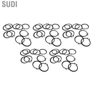 Sudi 50pcs Snap 1.8mm Thickness Iron Sturdy Construction Retainer  Circlip