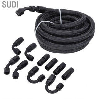 Sudi Fuel Line Adapter Kit 6AN Set  Fitting Black Anodized for Marine Car