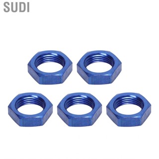 Sudi AN8 Nut Fitting Adapter Female Thread Hex Locking Blue  for Car