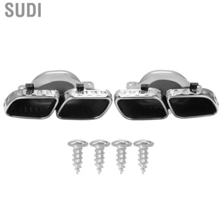 Sudi Exhaust Pipes Quad Tips High Performance Direct Replacement Sliver Chrome for AMG GLE63 GLE53 GLS63 GT63