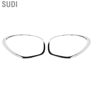 Sudi Headlight Ring Bezel  Left Right 51139801574 2pcs Scratch Resistant UV Protection Precise Fit for Car Decoration