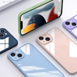 KOCC เคสกันตกสีสีลูกกวาด เคสไอโฟน11 เคสไอโฟน 11 12 13 Pro ProMax 7 8 Plus อะคริลิค เคสกันกระแทกอย่างดี