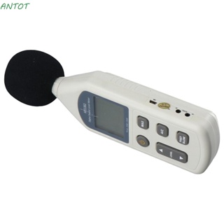 Antot เครื่องวัดระดับเสียงดิจิทัล หน้าจอ LCD 30dB เป็น 130dB ความแม่นยําสูง สําหรับห้องเรียน