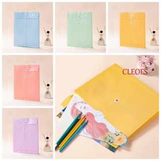 Cleoes แฟ้มโฟลเดอร์ A4 PP ขนาดใหญ่ A4 จุของได้เยอะ 5 สี สําหรับจัดระเบียบ