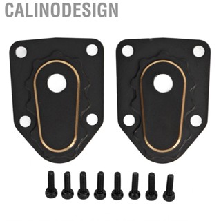 Calinodesign 2PCS RC Steering Knuckle Portal Covers Brass Outer Drive Housing Cove