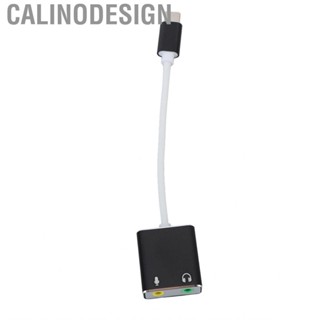 Calinodesign (01)USB C Microphone Adapter Type  Card 7.1 Channel USB External Ca