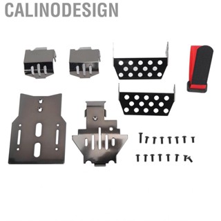 Calinodesign (01)RC Chassis Armors Set Stainless Steel Black Armor Axle Protector HG