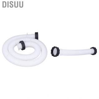 Disuu 0.4m 1.5m Pool Pump Replacement Hose for 1.5in Diameter Above Ground Pools White