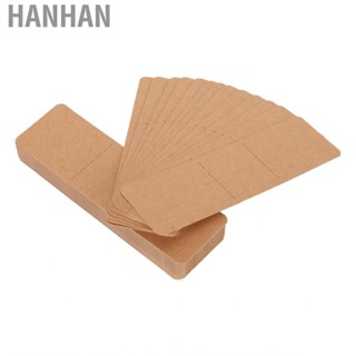 Hanhan Kraft Bookmark Sleeves Lightweight Fade Resistant DIY Display Cards Prevent Deformation for Bracelet Party