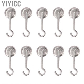 Yiyicc 10pcs Left Lingual Buttons Traction Hooks Bonding Round Base Multi Function Dental  Button s