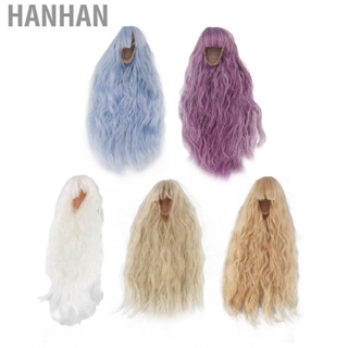 Hanhan Doll Hair Wig  Easy To Comb DIY Wavy for 8.3 9.4in