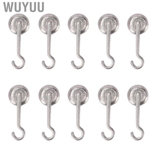 Wuyuu 10pcs Left Lingual Buttons Traction Hooks Bonding Round Base Multi Function Dental  Button s