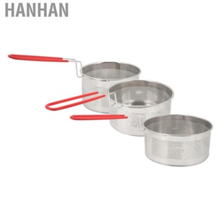 Hanhan NEY Deep Fryer  Round 304 Stainless Steel Fry Baskets With Handle