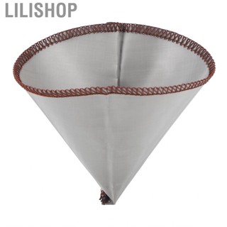 Lilishop Reusable Coffee Filter Cone Shape Fine Stainless Steel Paperless Mesh US