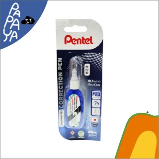 Pentel (เพนเทล) ปากกาลบคำผิด น้ำยาลบคำผิด  4.2ml. #ZL102-W